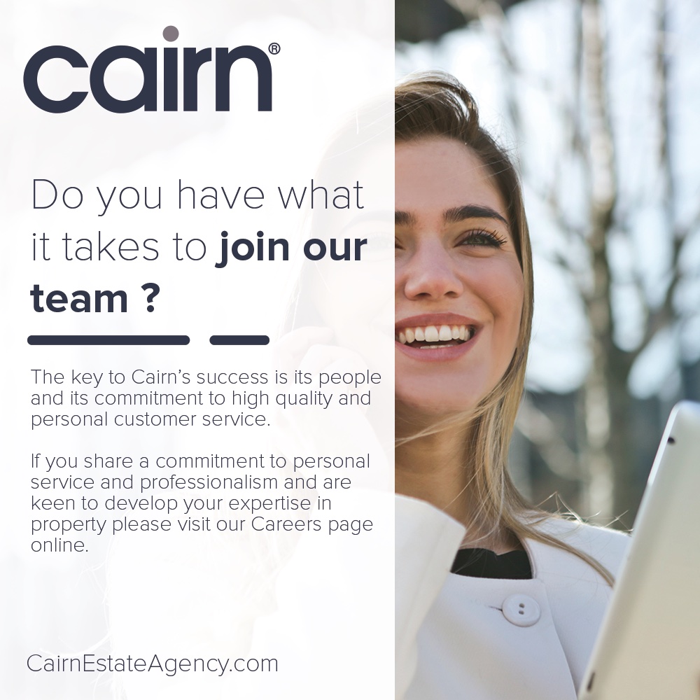 WE ARE HIRING IN OUR PORTOBELLO OFFICE Cairn Estate & Letting Agency