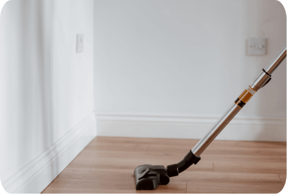 Hoovering During A Property Servicing Job In Edinburgh